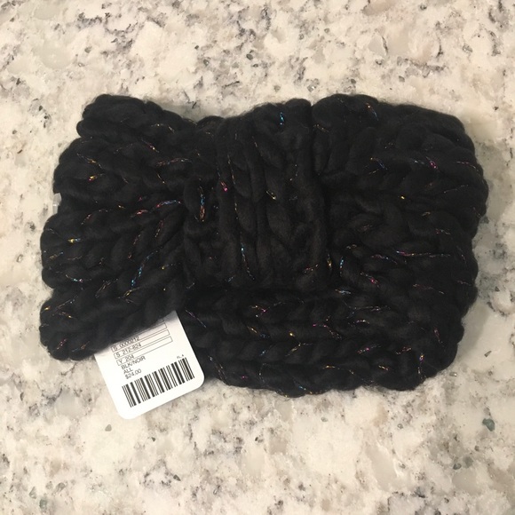 Urban Outfitters Black Metallic Ear Warmer - Picture 2 of 3